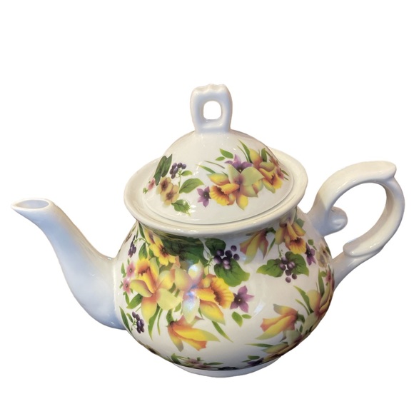 F.T.D.A. Vintage Porcelain English Tea Pot 1988 - Picture 3 of 5